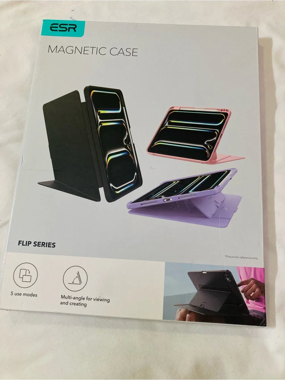 Magnetic Flip Case for Tablets - Black